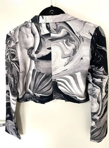 Saco Chaqueta Fiesta Noche Venus Collage Cupido Arte