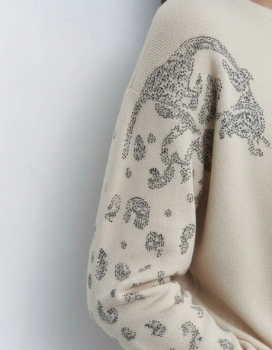 Sweater Importado Detalles Mangas Amplio Cod. 331 Hasta Xxl