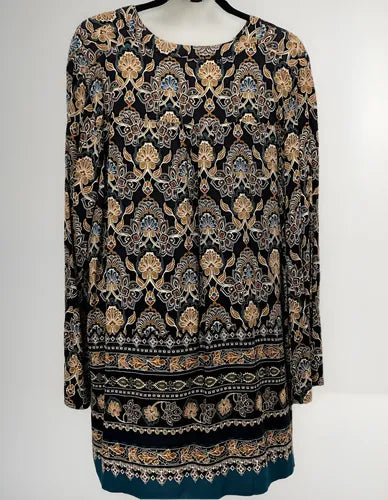 Blusa Camisa Tunica Importada Amplia Azul L