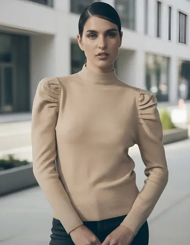 Sweater Tejido Mangas Princesa