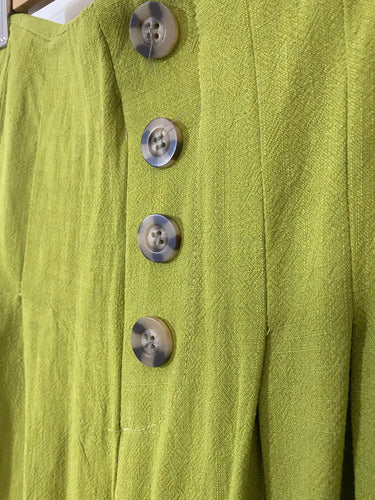 Pantalón  De Lino Culotte Palazzo