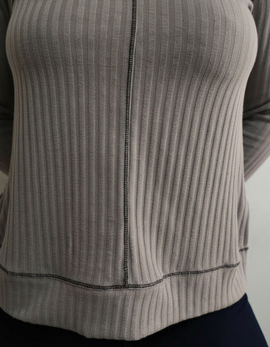 Remeras Buzo Morley  Gris Liso Único Lisa