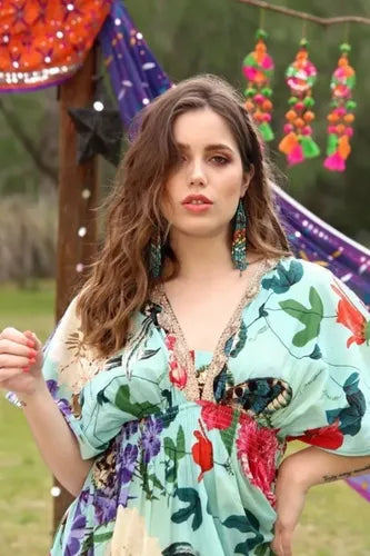 Vestido  Largo Importado  Boho Estampado
