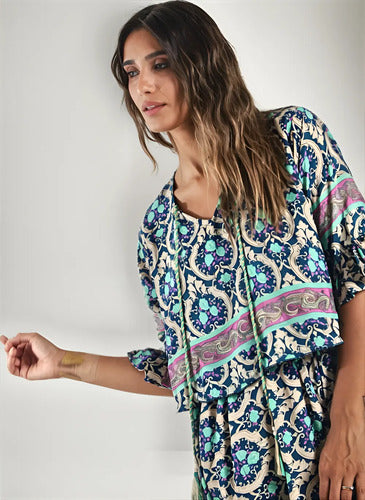 Vestido De Seda Hindú Mod. 5
