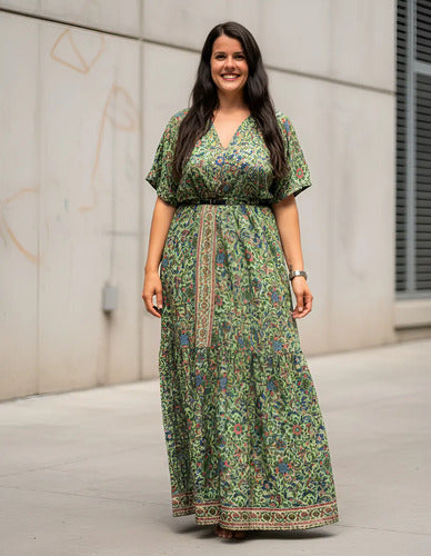 Vestido Largo Seda Hindú Estilo Vars
