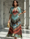 Vestido  Largo Importado  Boho Estampado