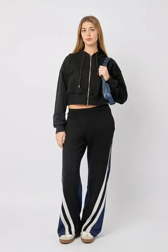 Pantalón Combinado Jogging Y Jean