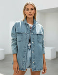 Saco Jean Campera Talle Amplio  Denim  Oversize  Camisaco