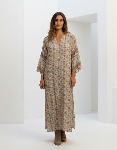 Vestido De Seda Hindú Túnica Mod. 10