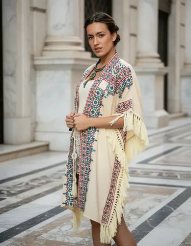 Kimono Saco Bordado Importado Grande Xxxl