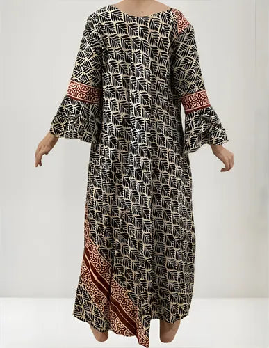 Vestido De India De Algodón Modelo Grande Hasta  Xxxl