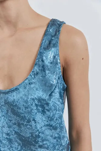 Falda Mini Pollera + Blusa  (conjunto) De Reptil Gamuzado