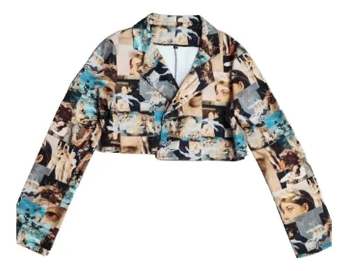 Saco Chaqueta Fiesta Noche Venus Collage Cupido Arte