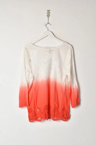 Blusa Camisa  Importada Batik  Puntilla Boho Hippie Chic