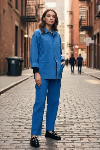 Saco Jean Campera Denim Talle Amplio Oversize