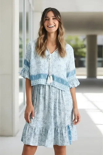Vestido De Seda Hindú Mod. 5